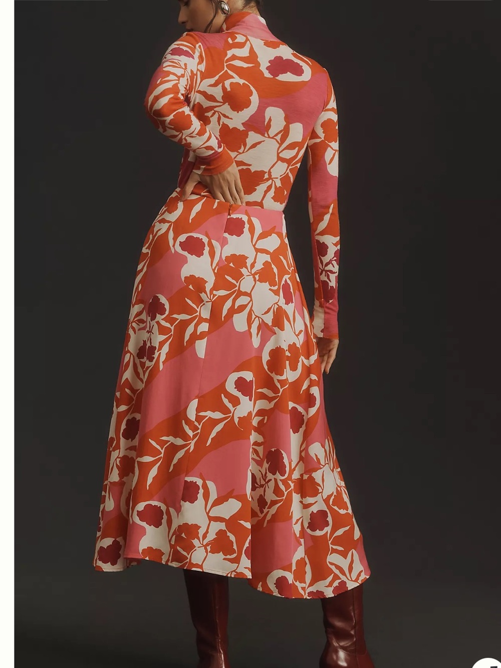 Marimekko Anthropologie Volyymi Serenaadi Midi Linen Blend Skirt Size 40 S/M - Picture 3 of 9